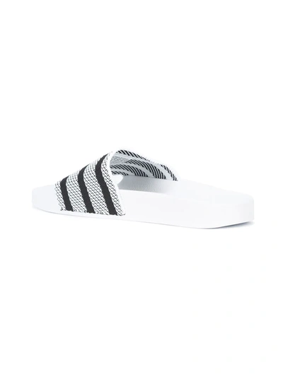 Shop Adidas Originals Adilette Pool Slides In White