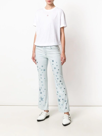 Shop Stella Mccartney Stars Skinny Kick Jeans In Blue