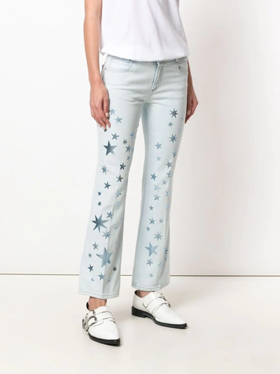 Shop Stella Mccartney Stars Skinny Kick Jeans In Blue