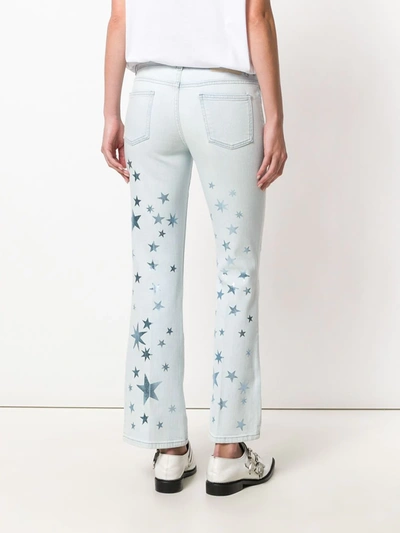 Shop Stella Mccartney Stars Skinny Kick Jeans In Blue