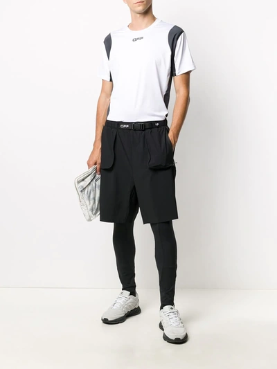 Shop Off-white Active Hybrid Shorts In Black