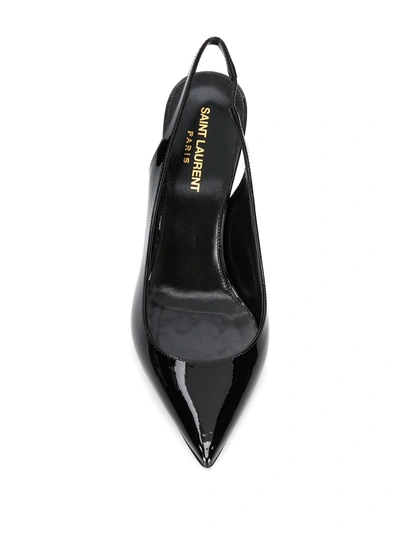 Saint Laurent Opyum Slingback Pumps In Black