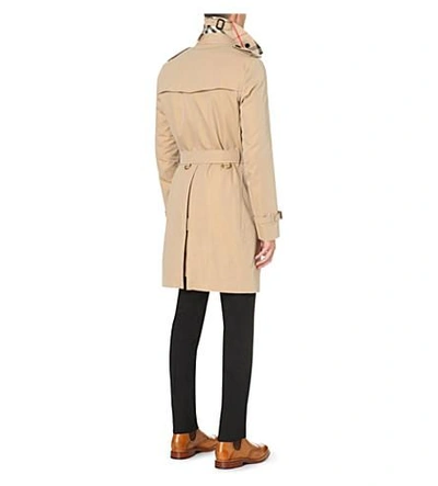 Shop Burberry The Sandringham Cotton-twill Trench Coat In Honey