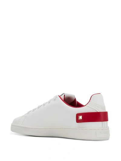 Shop Valentino Backnet Low-top Sneakers In White