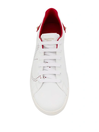 Shop Valentino Backnet Low-top Sneakers In White