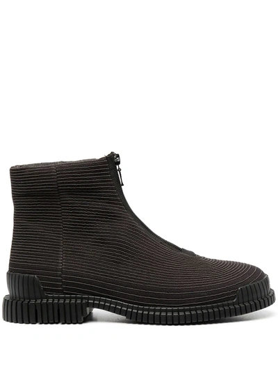 Shop Camper Pix Contrast-stitch Boots In Black