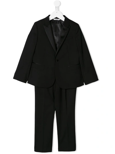 Shop Dolce & Gabbana Single-breasted Tuxedo Suit In Black