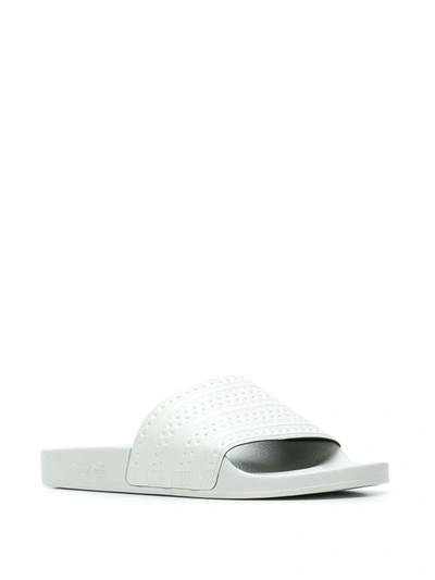 Shop Adidas Originals Adilette Slides In White
