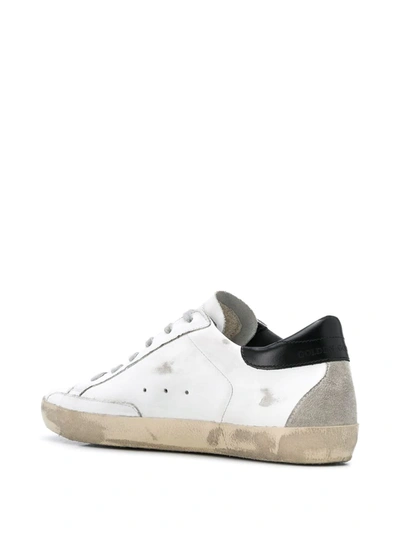 Golden Goose Superstar Distressed Leather And Suede Sneakers In White