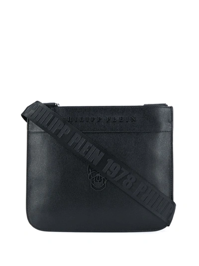 Shop Philipp Plein Front Skull Shoulder Bag In Black