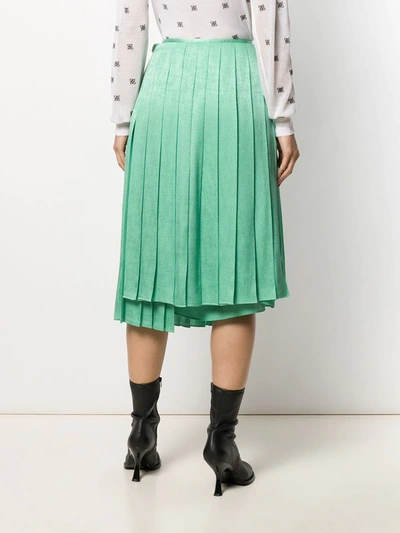 Shop Fendi Gonna Skirt In Green