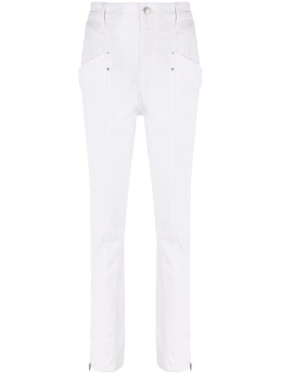 Shop Isabel Marant Kelissa High-waisted Jeans In White