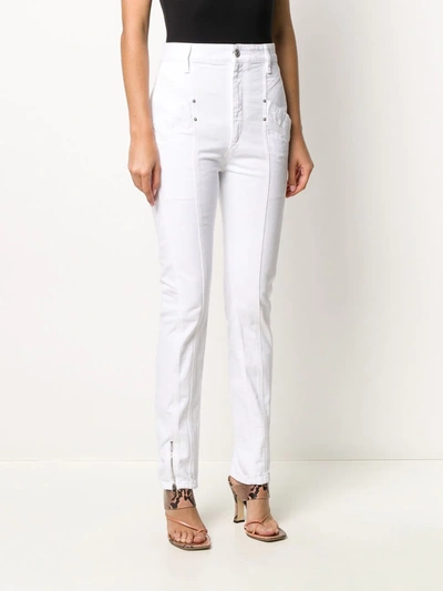 Shop Isabel Marant Kelissa High-waisted Jeans In White