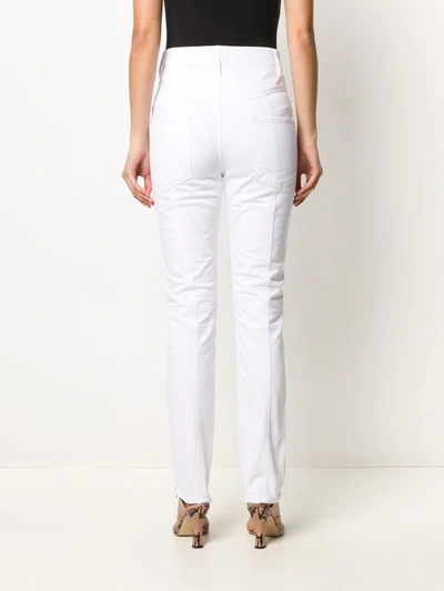 Shop Isabel Marant Kelissa High-waisted Jeans In White