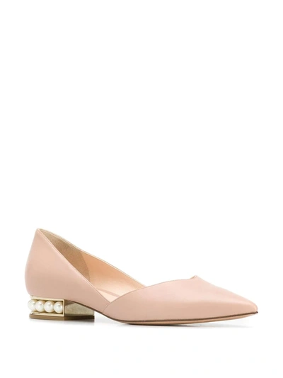 Shop Nicholas Kirkwood Casati D'orsay Ballerina Shoes 25mm In Pink