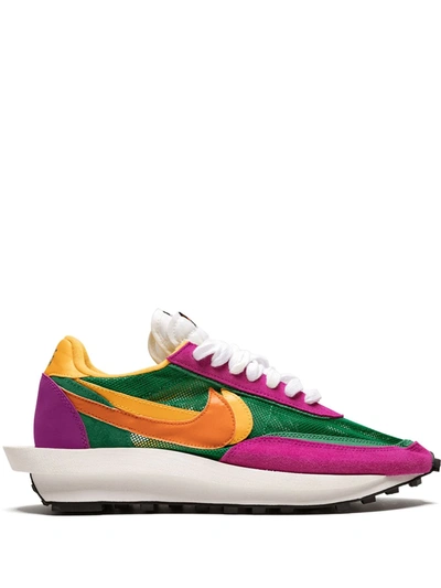 Shop Nike X Sacai Ldwaffle "pine Green" Sneakers