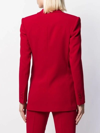 Shop Red Valentino Single-breasted Blazer In Red