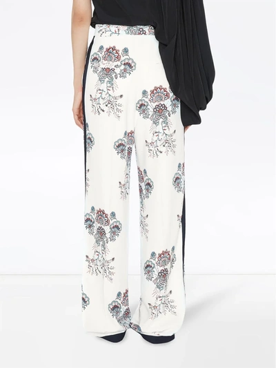 Shop Jw Anderson Paisley Print Wide Trousers In White