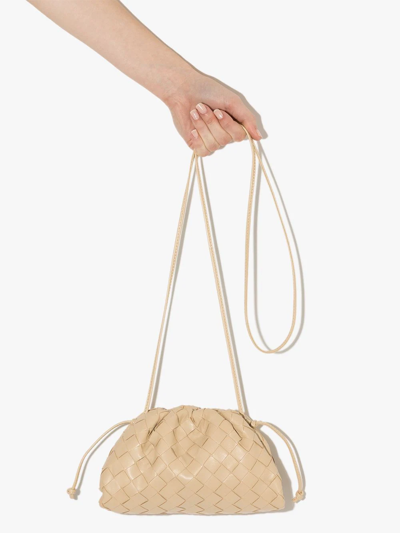 Shop Bottega Veneta Intrecciato Pouch Mini Bag In 中性色