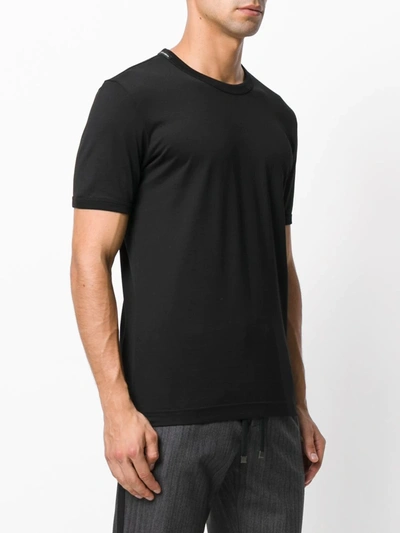 Dolce & Gabbana Logo-tab Cotton-blend Jersey Pyjama T-shirt In Black