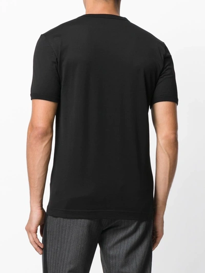 Dolce & Gabbana Logo-tab Cotton-blend Jersey Pyjama T-shirt In Black