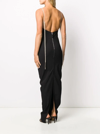 Shop Rick Owens Fitted Backless Dress In Black
