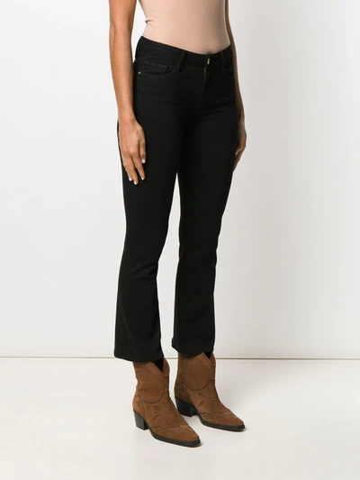 Frame Slim-fit Cropped Jeans In Black