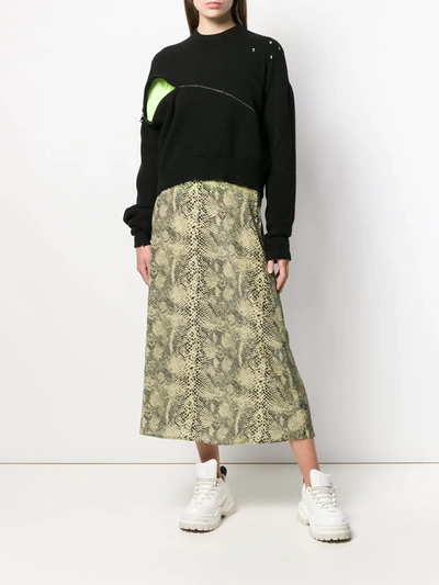 Ben Taverniti Unravel Project Oversized Zipped Jumper In Black