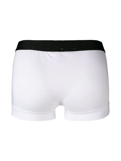 Dsquared2 Logo-waistband Pack Of Two Boxer Shorts In White