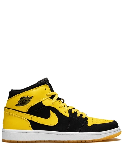 Shop Jordan Air  1 Mid "old Love/new Love" Sneakers In Black