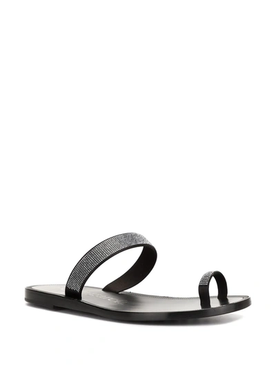 Shop Pedro Garcia Zarina Flip-flops In Black