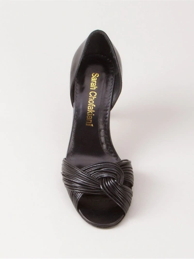 Sarah Chofakian High-heel Sandals In Black