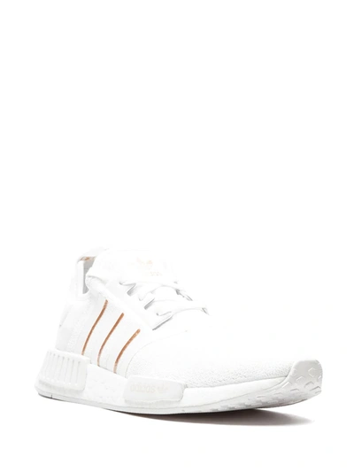 Shop Adidas Originals Nmd R1 "cloud White Rose Gold" Sneakers
