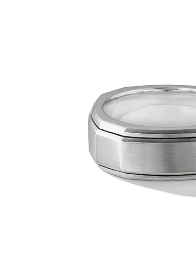 Shop David Yurman Deco Band Ring In Silver
