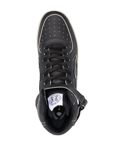 Shop Enterprise Japan Rocket High-top Sneakers In Black