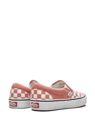 Shop Vans Classic Slip On Sneakers In Pink