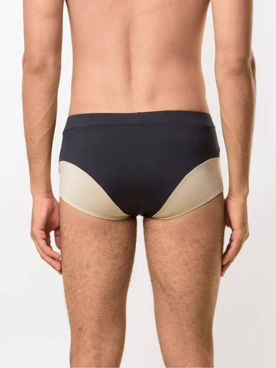 Amir Slama Panelled Trunks In Black