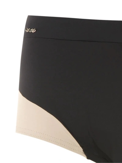 Amir Slama Panelled Trunks In Black