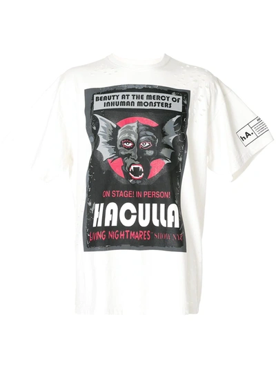 Shop Haculla Monster Logo T-shirt In White