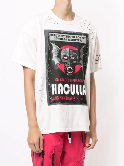 Shop Haculla Monster Logo T-shirt In White