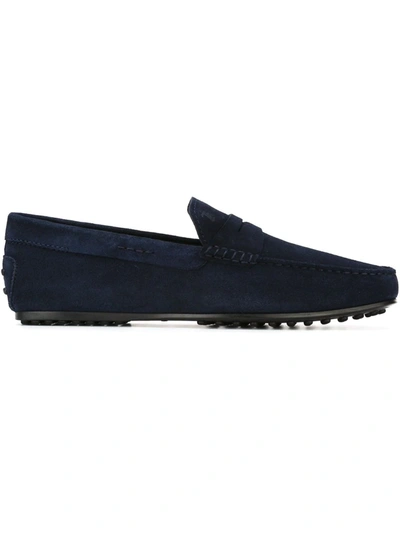 Shop Tod's 'gommino' Driving Shoes In Blue