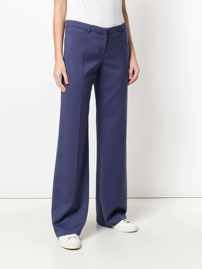 Pre-owned Giorgio Armani Long Bootcut Trousers In Purple