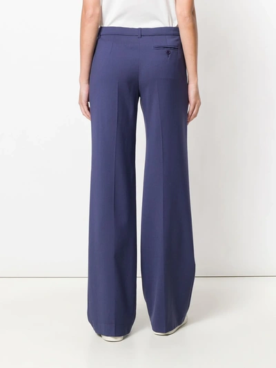 Pre-owned Giorgio Armani Long Bootcut Trousers In Purple