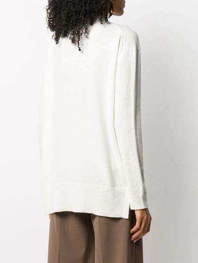 Shop Pringle Of Scotland Crew Neck Cashmere Jumper In White