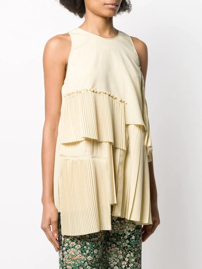 Shop N°21 Pleated Details Tank Top In Neutrals