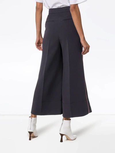 Shop Roksanda Hasani High-rise Culottes In Blue