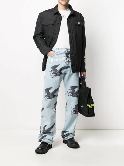 Heron Preston Technical Fabric Jacket In Black