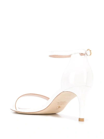 Shop Stuart Weitzman Naked Open-toe Sandals In White