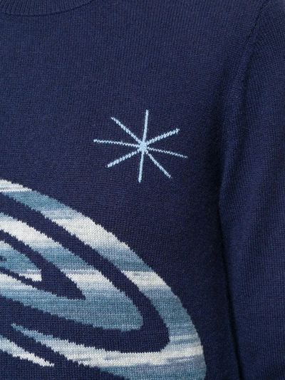 Shop Onefifteen Space Knit Jumper In Blue