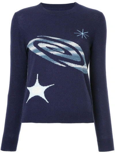 Shop Onefifteen Space Knit Jumper In Blue